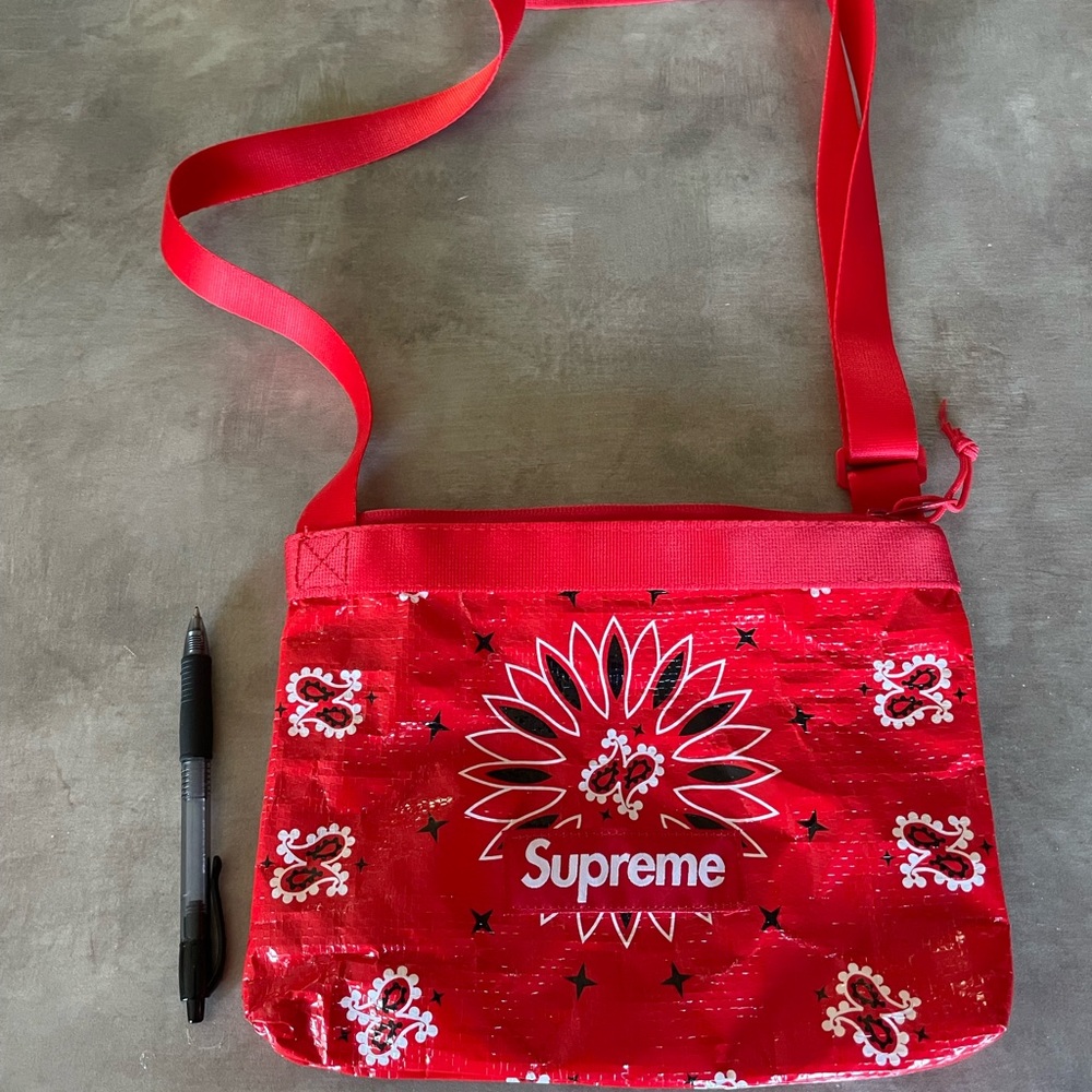 Supreme Bandana Red Sidebag
